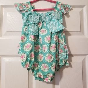Serendipity Bella Fleur Ruffle Bubble w/ headband